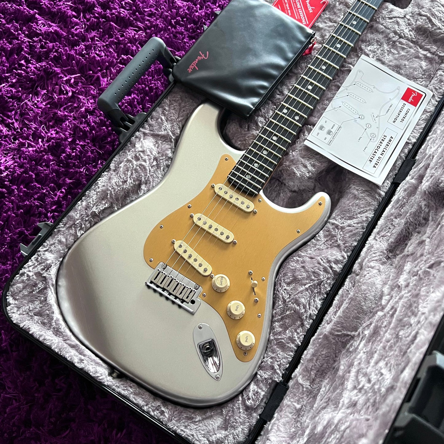 2021 Fender Limited Edition American Ultra Stratocaster Quicksilver (Chicago Music Exchange Exclusive) (w/ OHSC)