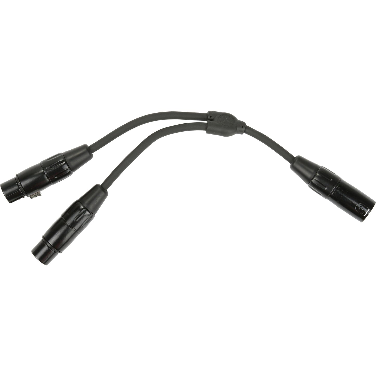 Pig Hog Solutions - Y Cable XLR (Male) to Dual XLR (Female) - 6 Inch