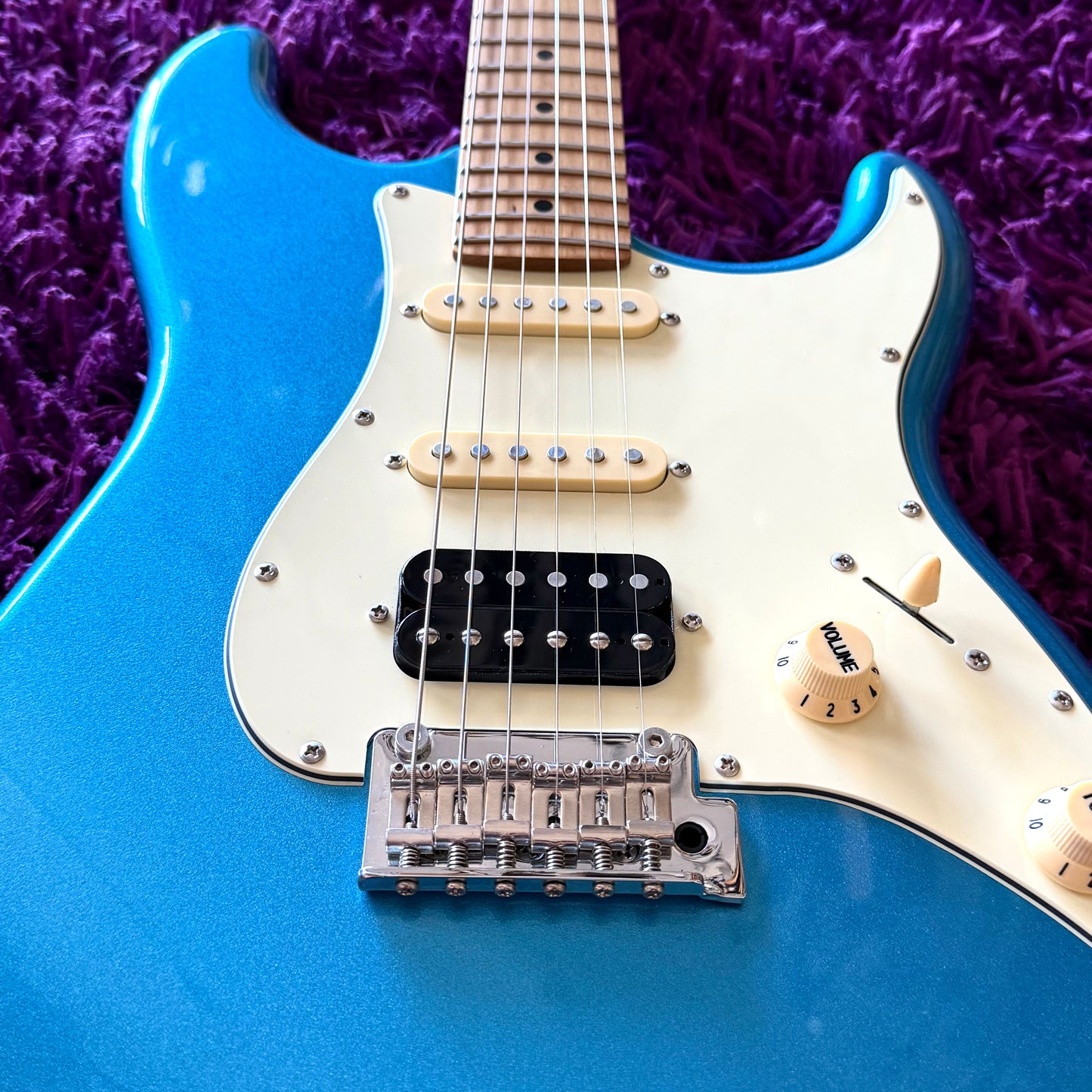 2020s Jet JS-400 LPB Stratocaster Lake Placid Blue Electric Guitar