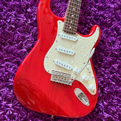 2012 Fender Stratocaster ST-62ASH Transparent Red (Matching Headstock) (MIJ)