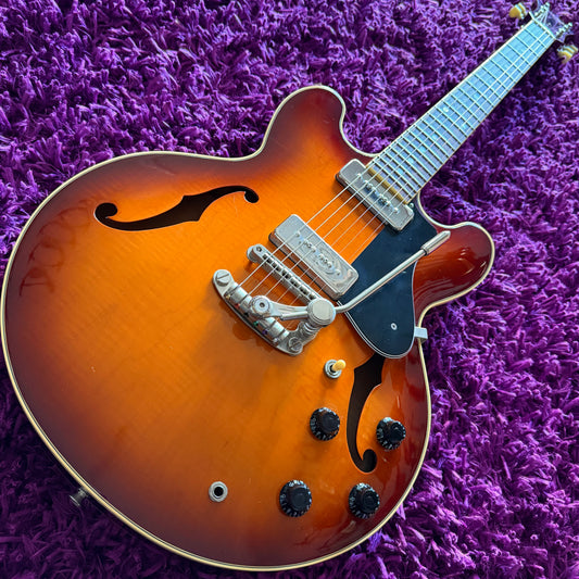2010 Fujigen Masterfield P90 Semi-Hollow Antique Sunburst (MIJ Fujigen)