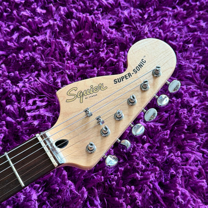 2021 Squier Paranormal Series Super-Sonic Shell Pink
