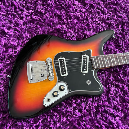 1969 Aria 1532T Bizarre Offset Electric Guitar Sunburst (MIJ Matsumoku)