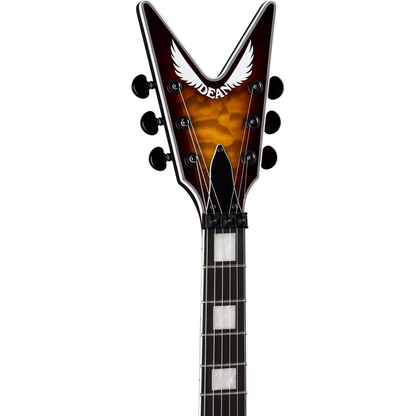 Dean ML Select Floyd Quilt Maple Trans Brazillia Electric Guitar