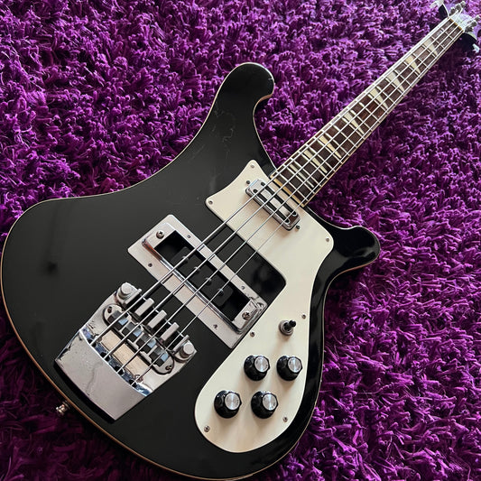 1980s Fernandes RB-80 Rickenbacker 4001 Bass Guitar (Black) (MIJ)