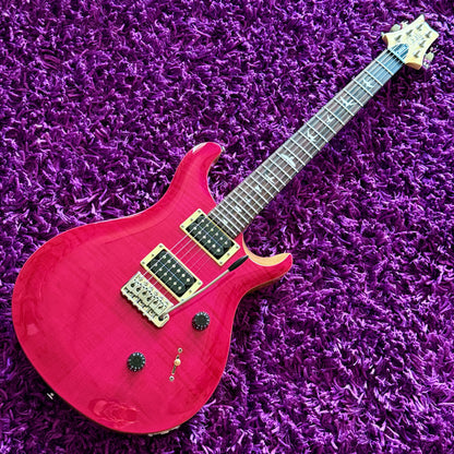 2022 PRS SE Custom 24 Bonnie Pink Double Cutaway Electric Guitar