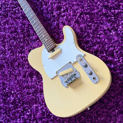 Early 1970s Kingston Telecaster Style Electric Guitar Vintage White (MIJ Kawai)