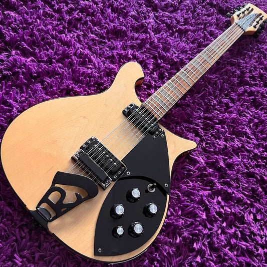 1991 Rickenbacker 620/12 Vintage Electric Guitar 12 String Maplego Black Hardware (w/ OHSC)