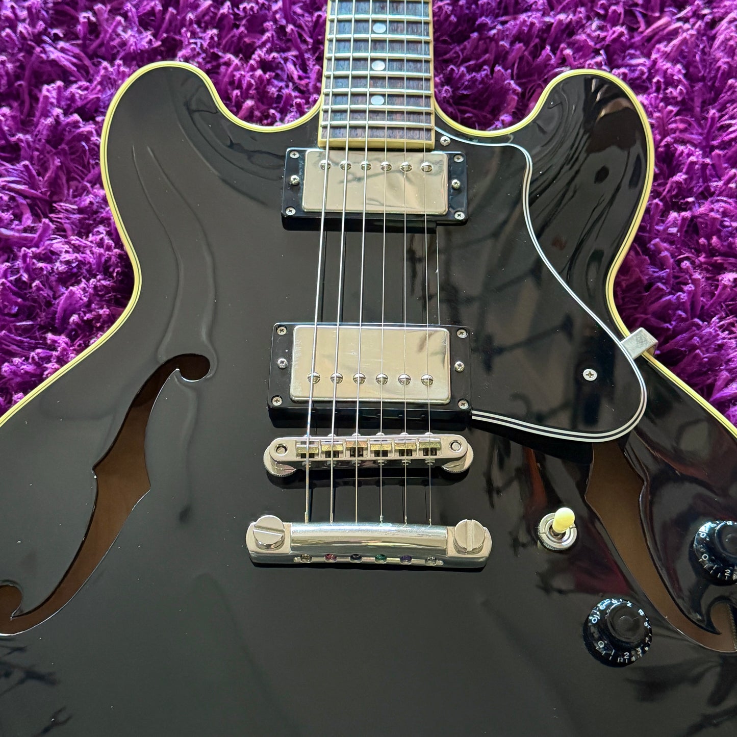 2012 Fujigen Masterfield MSA-HP Semi-Hollow Black (MIJ Fujigen) (w/ HSC)