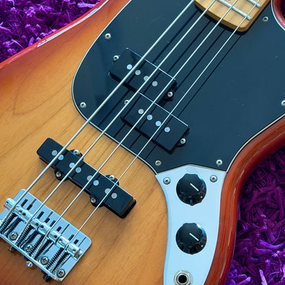 2020 Fender Player Mustang Bass P/J Sienna Sunburst, Maple Neck (MIM)