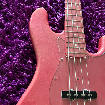 2013 Fernandes RJB-CUSTOM Jazz Bass Rose Pink Metallic (w/ Case)