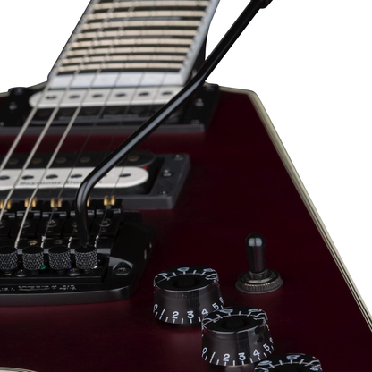 Dean V Select 24 Kahler Metallic Red Satin Electric Guitar