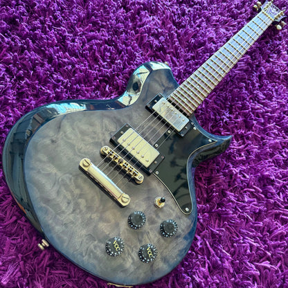 2001 Washburn Idol WI‑64DL Quilted Maple Top Transparent Blue Electric Guitar