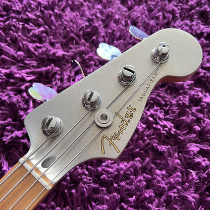 2022 Fender FSR Player Series Jaguar Bass PJ Inca Silver (w Matching Headstock) (MIM)