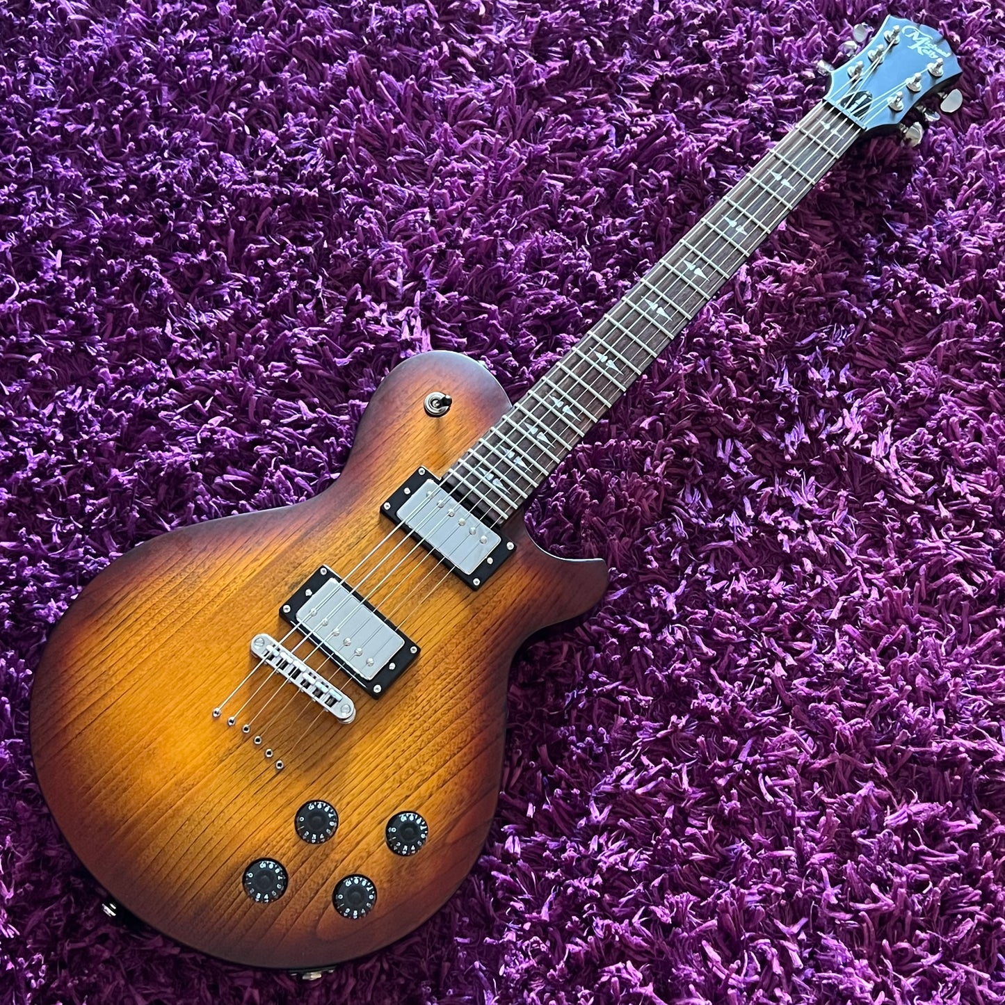 Michael Kelly Patriot Decree Open Pore Electric Guitar - Caramel Burst