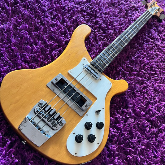 1980s Fernandes RB-80 Rickenbacker 4001 Bass Guitar (Mapleglo) (MIJ)