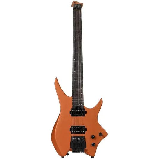 HILS HN3 – Satin Metallic Coral Orange – Headless 6-String Guitar