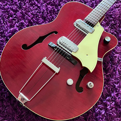 1962-63 Maton 545 "Premier Electric" Hollow Body Electric Guitar Cherry Red (Made in Australia)