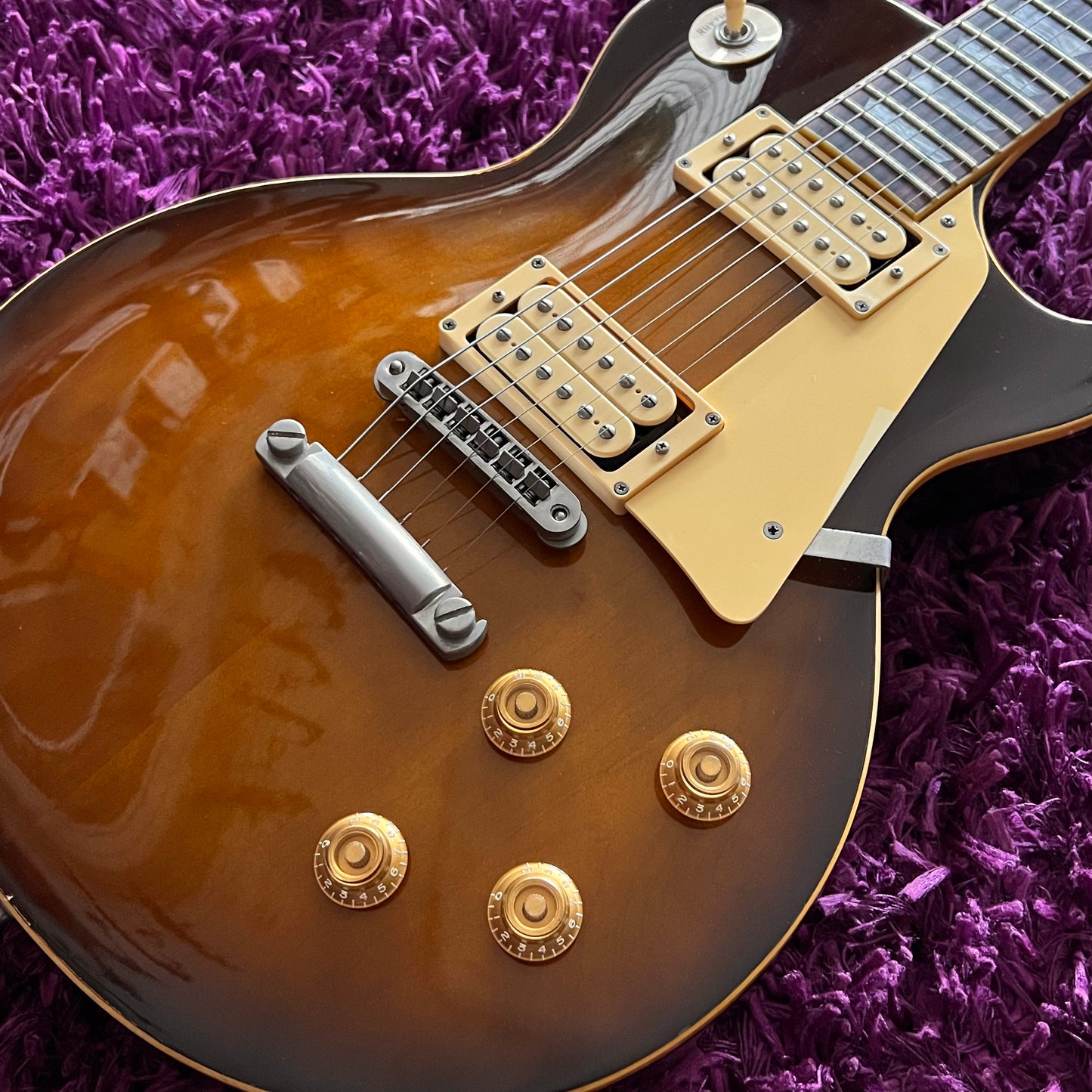 1978 Greco EG-800 Les Paul Standard Plain Maple Top Tobacco Sunburst (MIJ Fujigen) (w/ HSC)