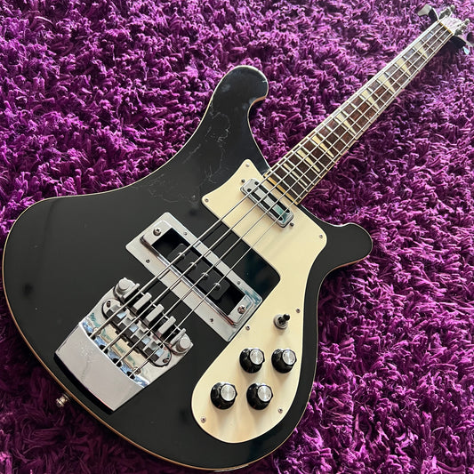 1980s Fernandes RB-80 Rickenbacker 4001 Bass Guitar (Black) (MIJ)