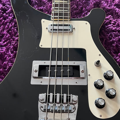 1980s Fernandes RB-80 Rickenbacker 4001 Bass Guitar (Black) (MIJ)