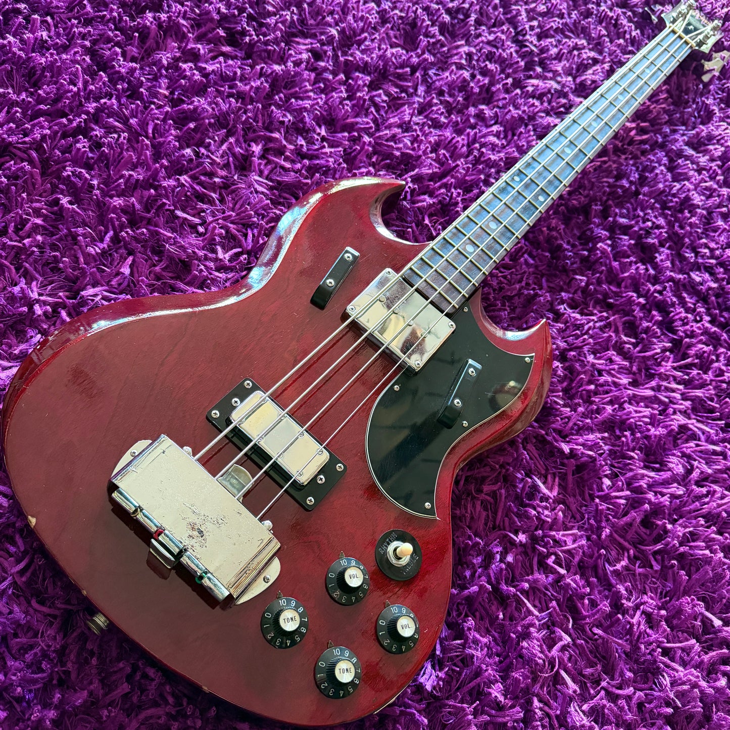 Early 1970s Greco EB-350 SG Bass (Gibson EB-3 Style) (33.5" Scale) (MIJ)