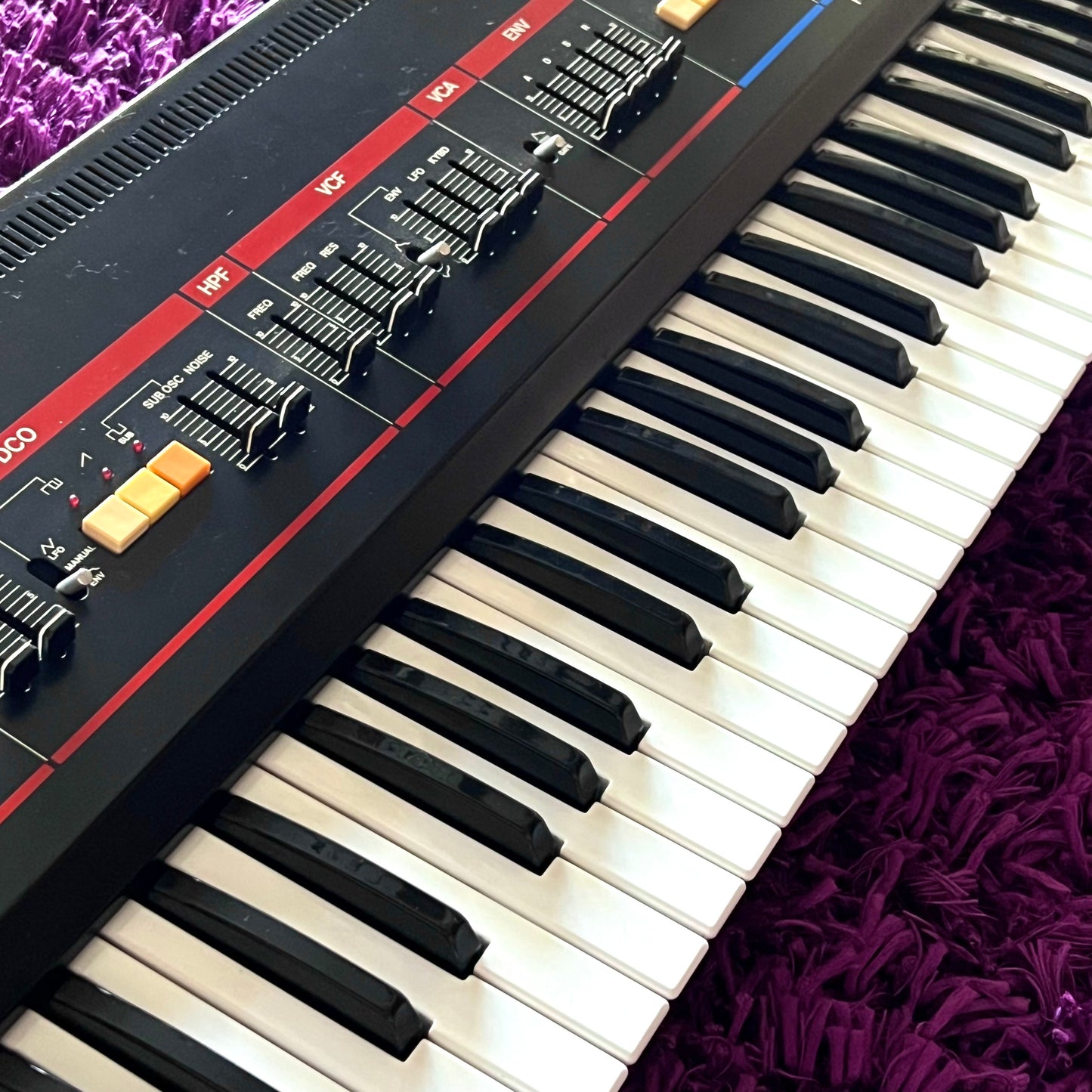 Early 1980s Roland JUNO-6 Polyphonic Analog Synthesizer Vintage (Factory 240V)