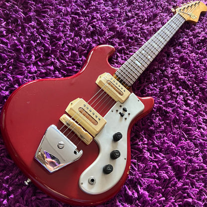 Late 1960s Guyatone LG-85T Red Vintage Japanese Electric Guitar