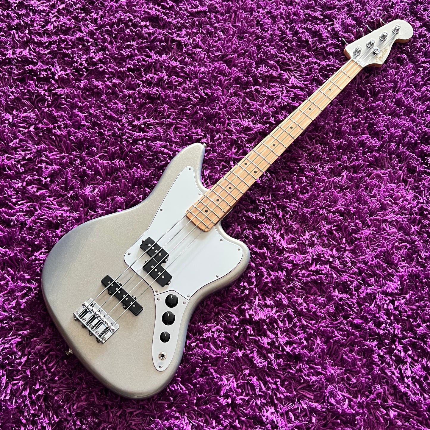 2022 Fender FSR Player Series Jaguar Bass PJ Inca Silver (w Matching Headstock) (MIM)