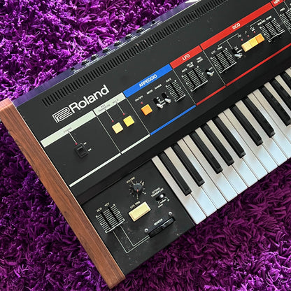Early 1980s Roland JUNO-6 Polyphonic Analog Synthesizer Vintage (Factory 240V)