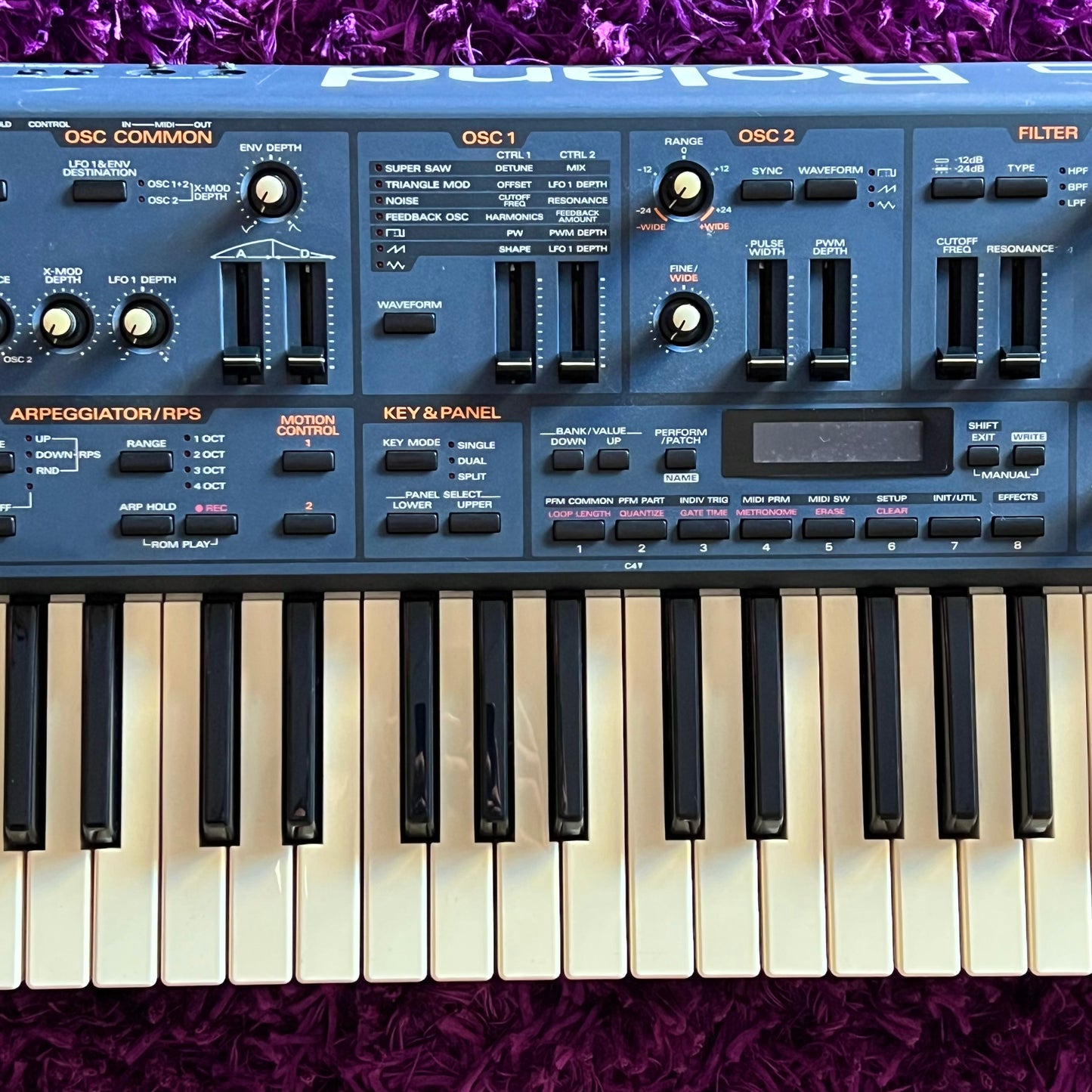 Late 1990s Roland JP-8000 Polyphonic Analog Modelling Synthesizer (Factory 240V)