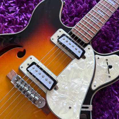 Late-1960s Aria Diamond 1202T Hollow Body Electric Guitar (MIJ Matsumoku)