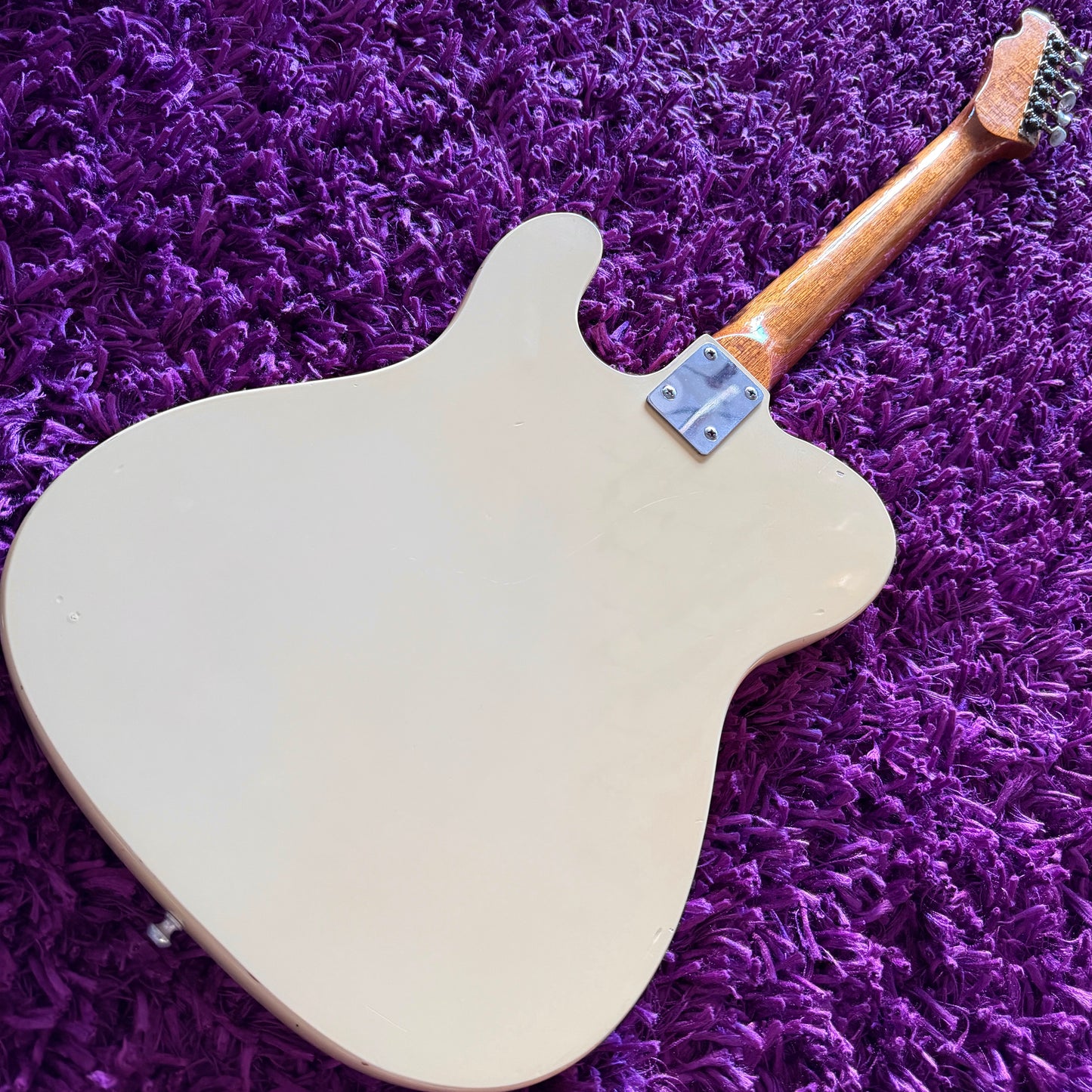 Early 1970s Kingston Telecaster Style Electric Guitar Vintage White (MIJ Kawai)