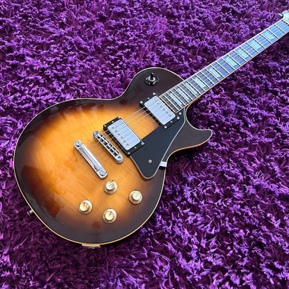 1977 Greco EG-500 Les Paul Standard Flame Maple Top Tobacco Sunburst (w/ HSC) (MIJ Fujigen)