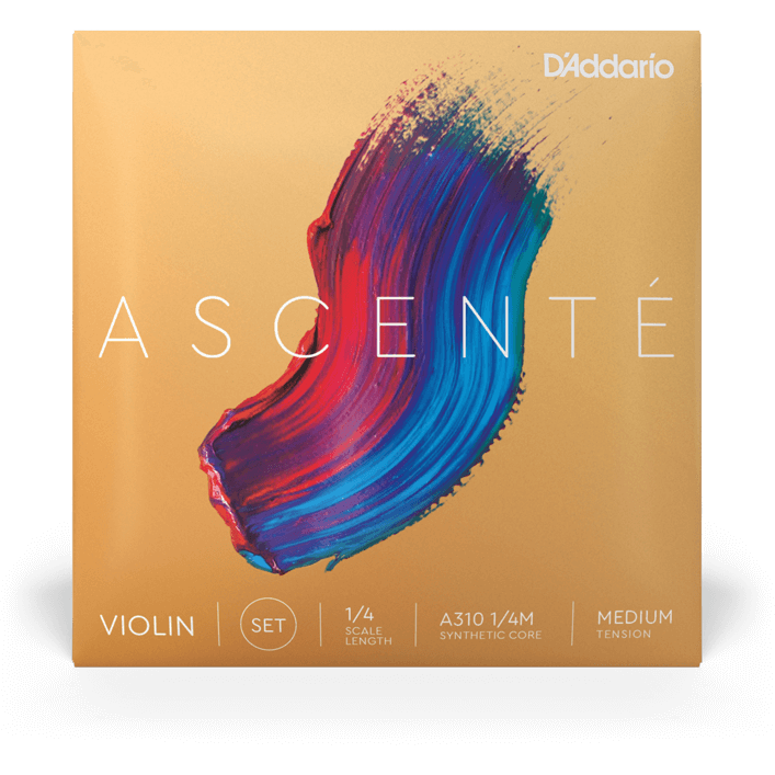 D'Addario Ascenté Violin E String – 1/4 Scale – Medium Tension