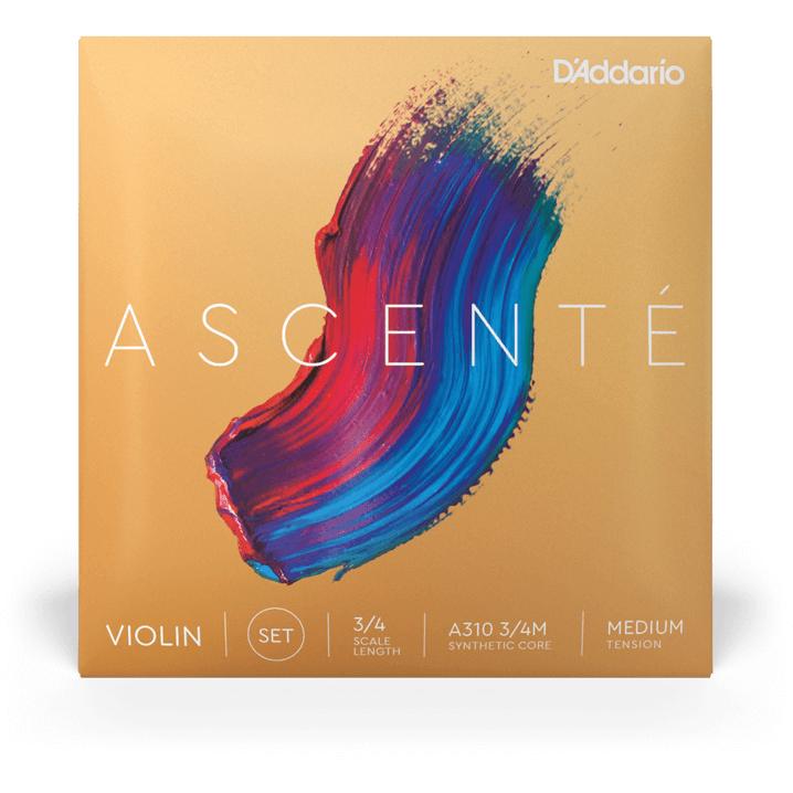 D'Addario Ascenté Violin E String – 3/4 Scale – Medium Tension