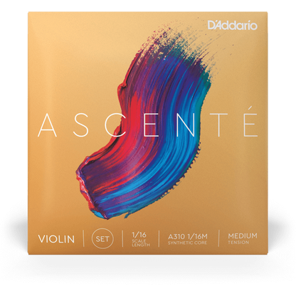 D'Addario Ascenté Violin A String – 1/16 Scale – Medium Tension