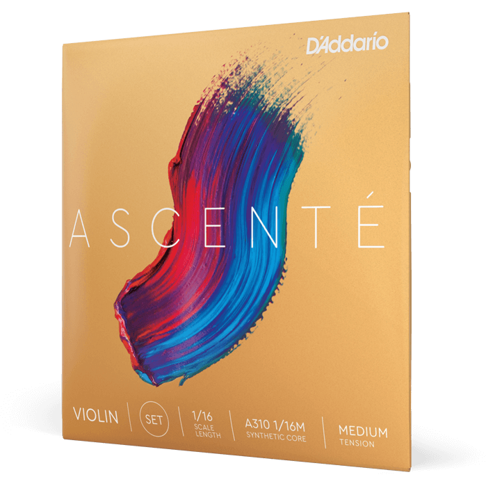 D'Addario Ascenté Violin A String – 1/16 Scale – Medium Tension