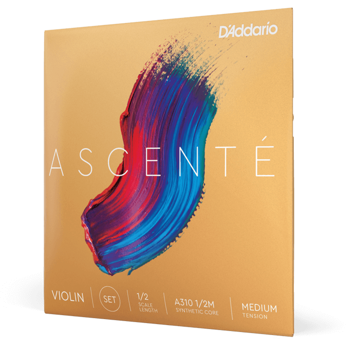 D'Addario Ascenté Violin A String – 1/2 Scale – Medium Tension