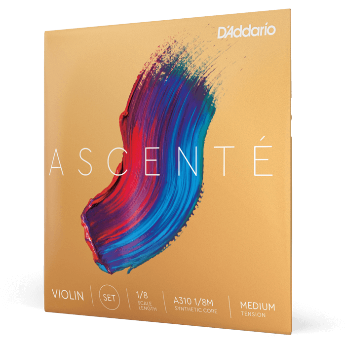 D'Addario Ascenté Violin A String – 1/8 Scale – Medium Tension