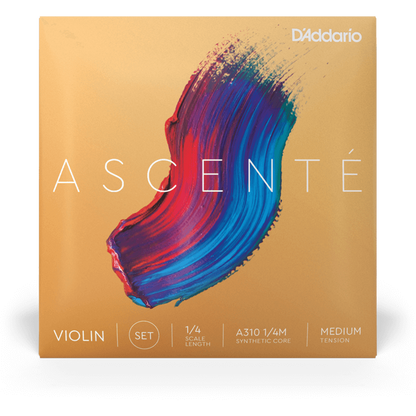D'Addario Ascenté Violin G String – 1/4 Scale – Medium Tension