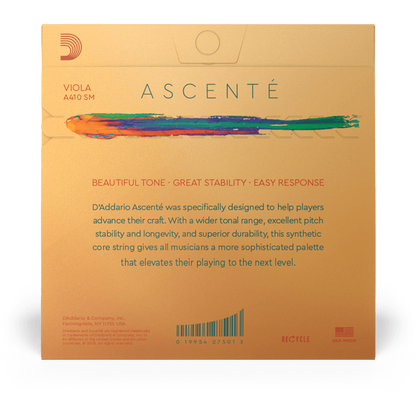 D'Addario Ascenté Viola A String – Short Scale – Medium Tension
