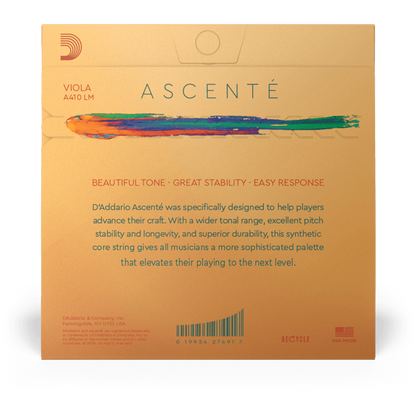 D'Addario Ascenté Viola G String – Long Scale – Medium Tension