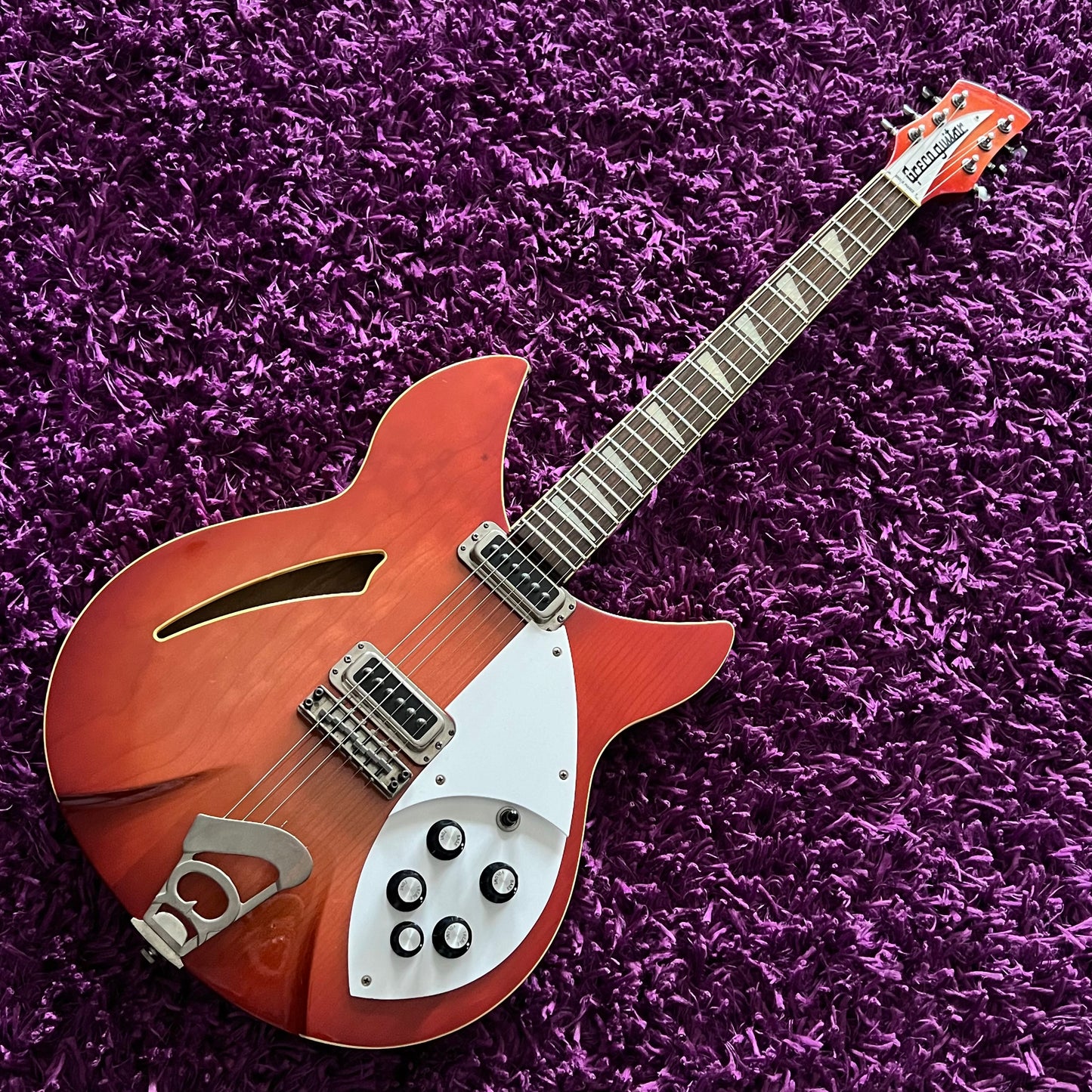 1991 Greco RG-85 'Rickenbacker 330' Electric Guitar Fireglo (MIJ Fujigen) (w/ HSC)