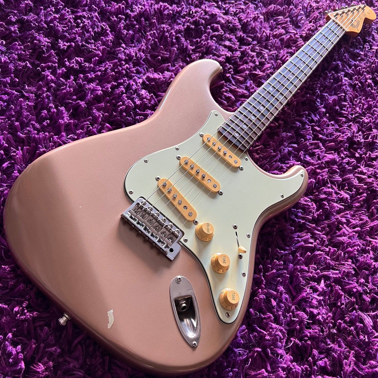 1997-2000 Fender '65 Reissue Stratocaster ST-65 Refinished Shoreline Gold (MIJ)