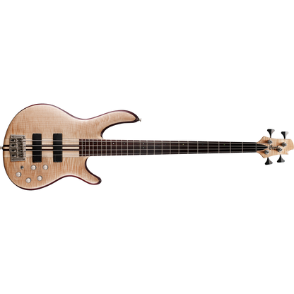 Cort A4 Plus FMMH 4-String Bass Guitar – Open-Pore Natural