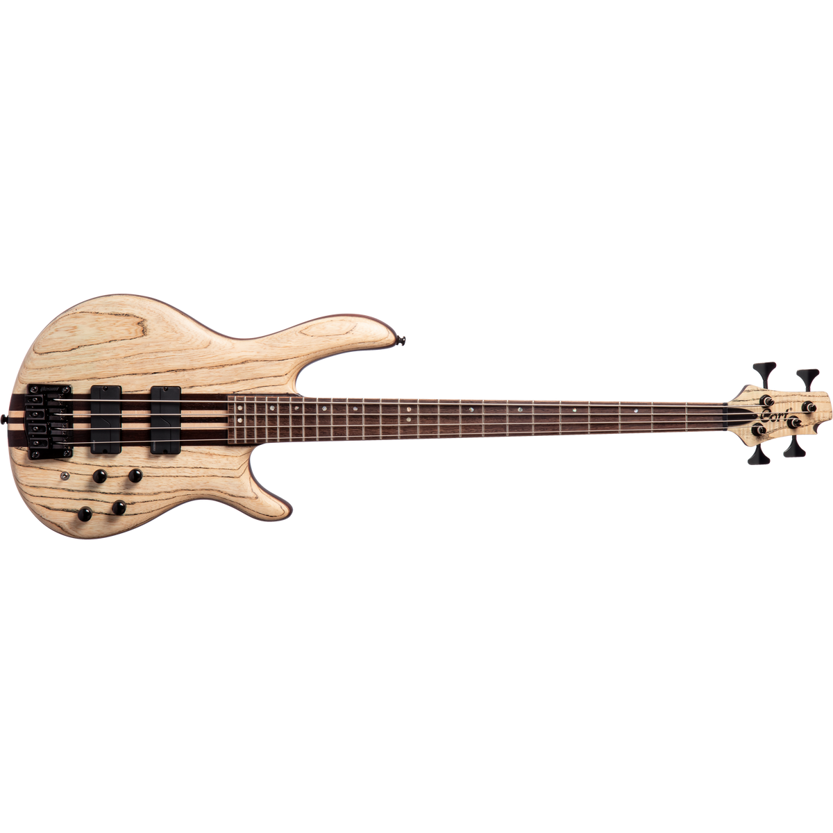 Cort A4 Ultra Ash 4-String Bass Guitar – Etched Natural Black