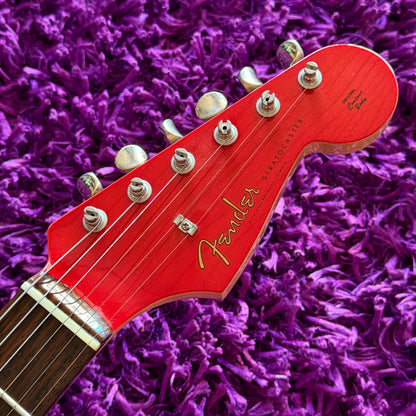 2012 Fender Stratocaster ST-62ASH Transparent Red (Matching Headstock) (MIJ)
