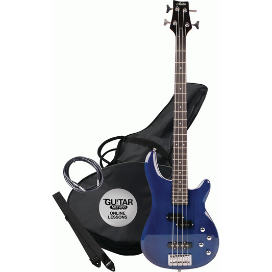 Ashton AB4TDB Bass Guitar in Blue