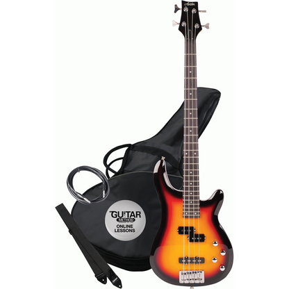 Ashton AB4TSB Bass Guitar in Sunburst